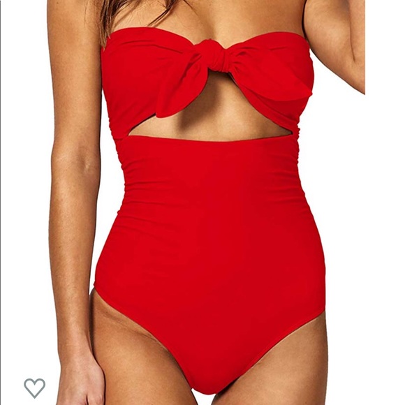 Other - NWOT Red Pin-Up One Piece Swimsuit
